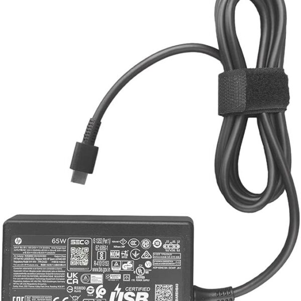 Chargeur HP Type-C 65W – Adaptateur USB-C pour HP EliteBook, Spectre, ProBook