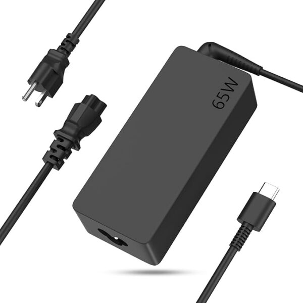Chargeur Type-C  65W  – Compatible PC Portable, MacBook, HP, Dell, Lenovo